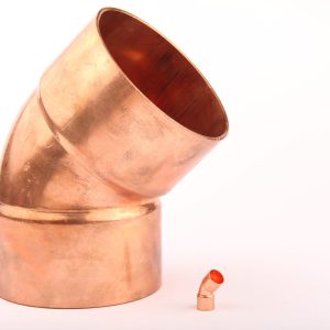 زانو مسی 45 درجه سایز 1.4